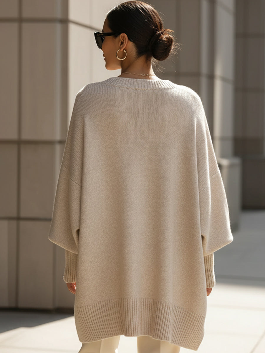 Emma | Verfijnde Gemengde Wol Sweater