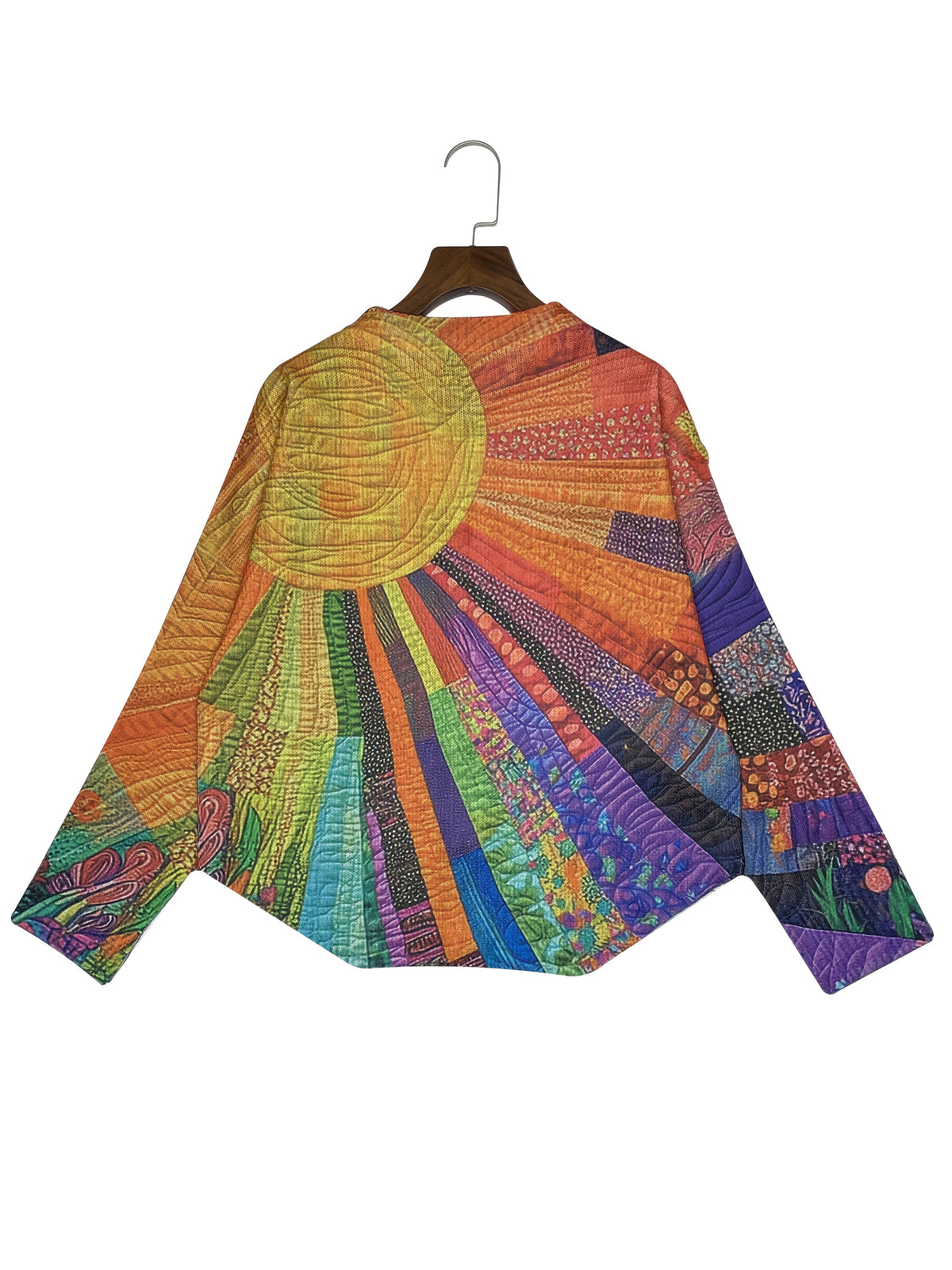 KIRSTEN – ARTISTIEKE PATCHWORK KNOPEN CARDIGAN
