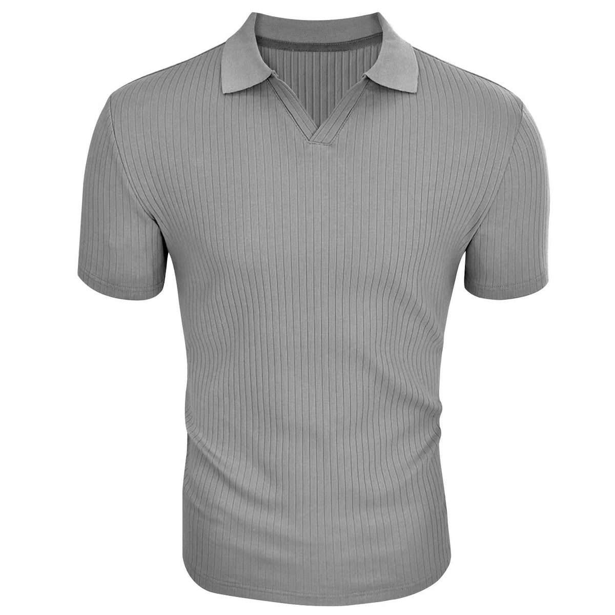 Casual poloshirt met structuur en nauwsluitende pasvorm