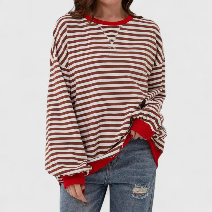 JULIA - RELAXED STRIPES SWEATSHIRT
