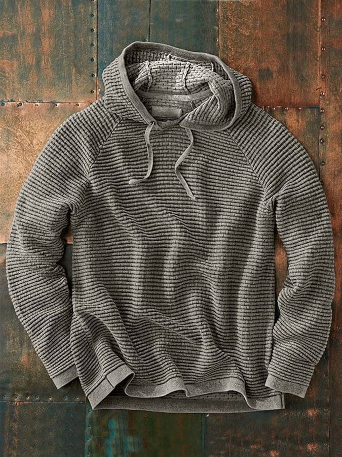 PETER – TEXTUUR GEHAKTE HOODIE