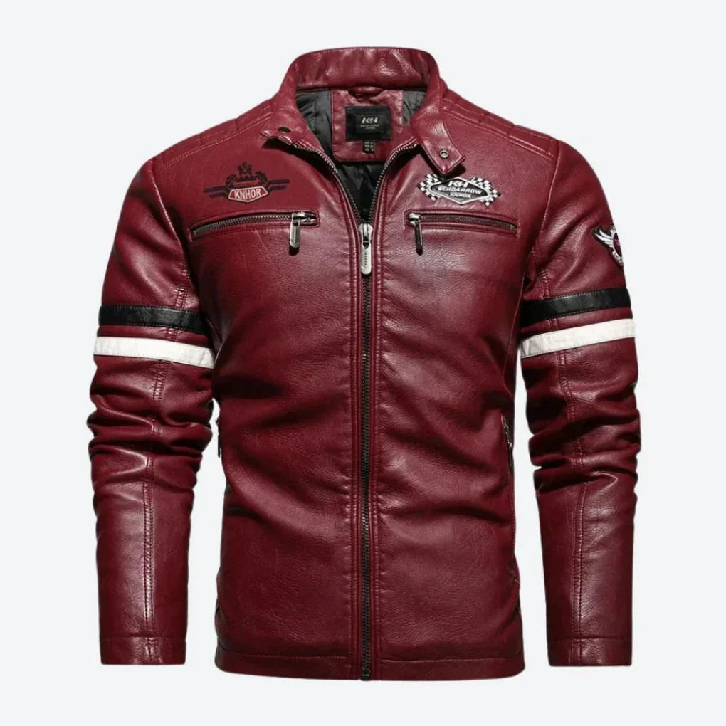 Stijlvol Zwart Heren Motorjack