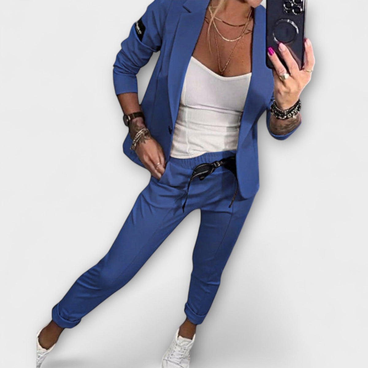 Vionne | Elegant Set of Top, Jast, and Pants