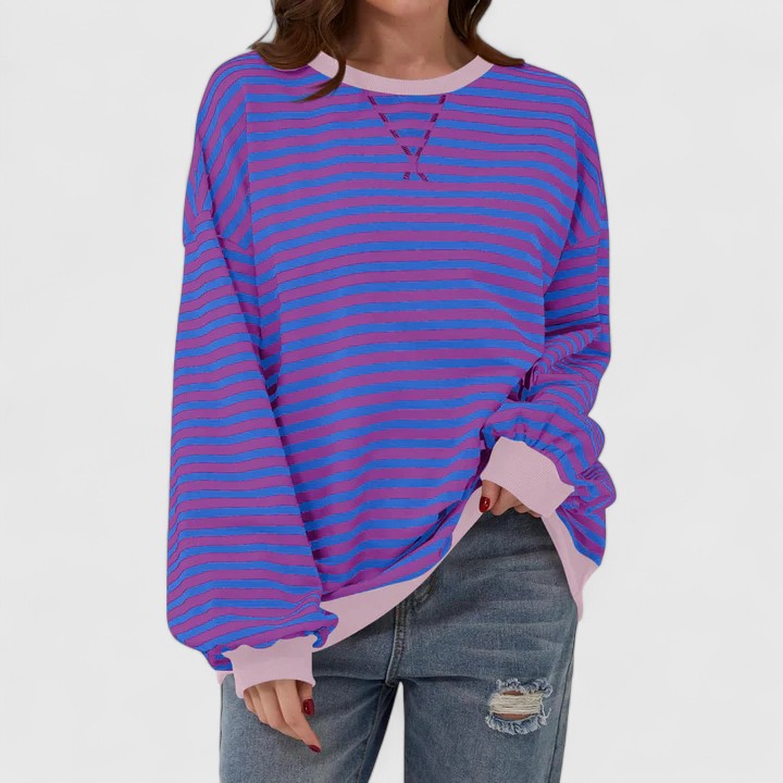 JULIA - RELAXED STRIPES SWEATSHIRT