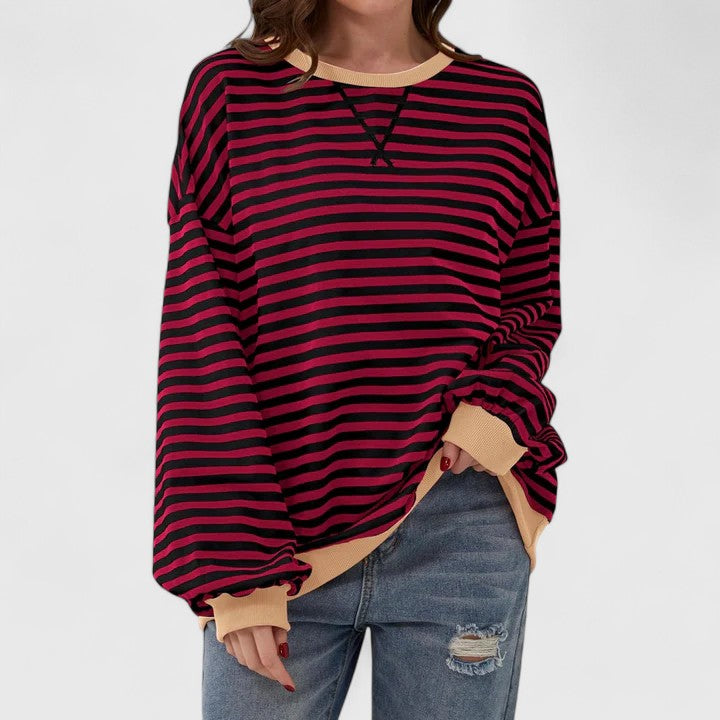 GRACE – OVERSIZED GESTREEPTE TRUI