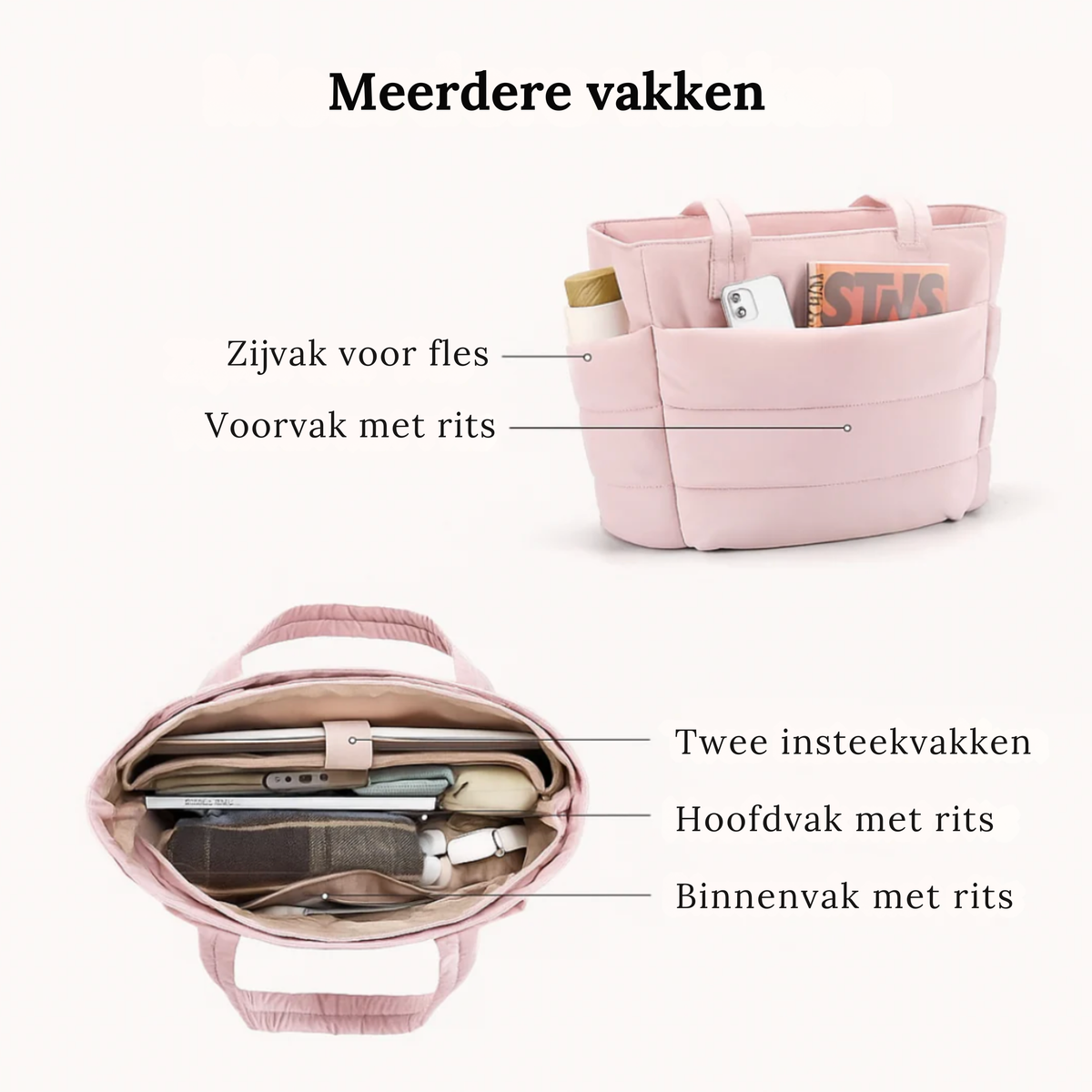Roos | Alles in één tas