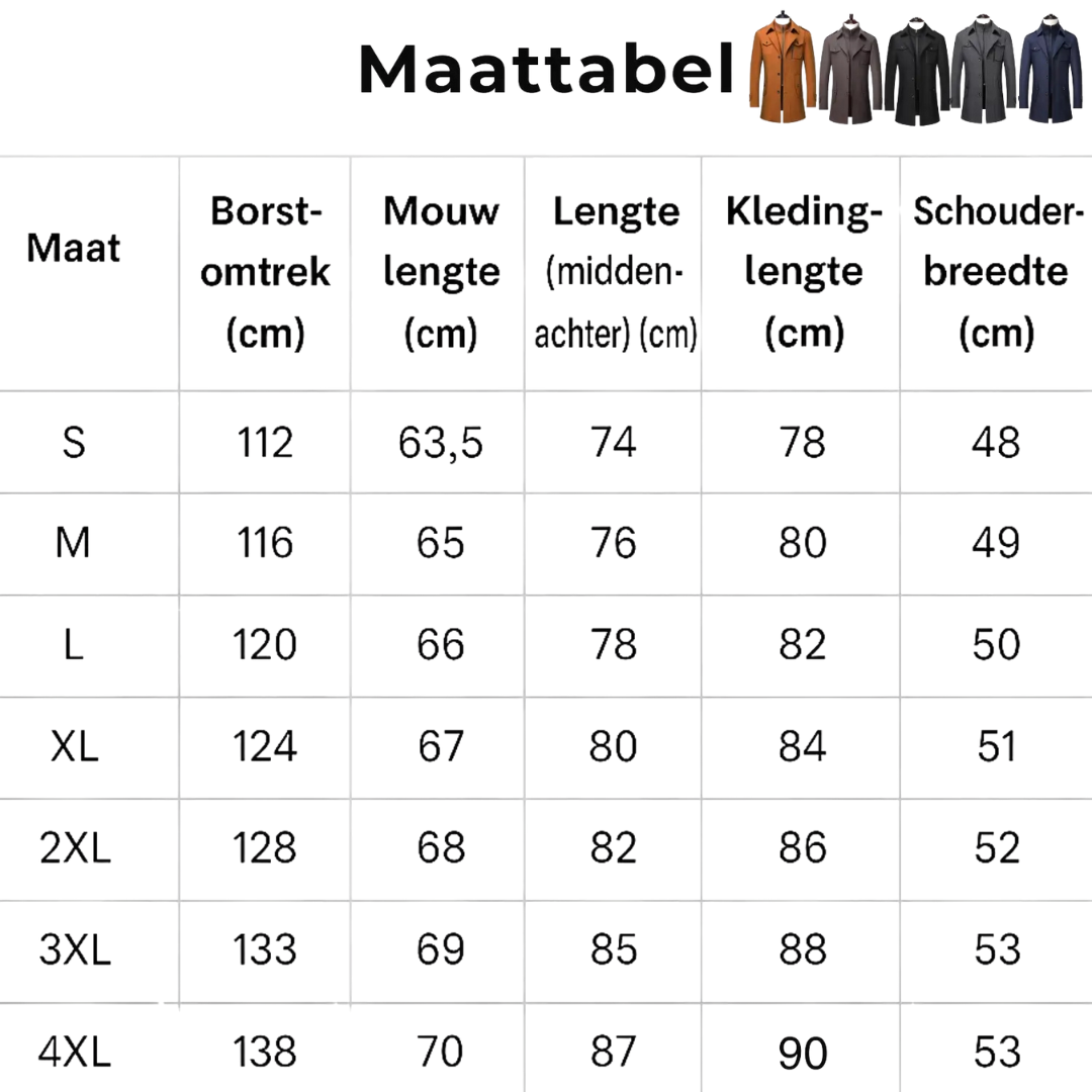 Van Laar | Winter mantel, Britse Stijl