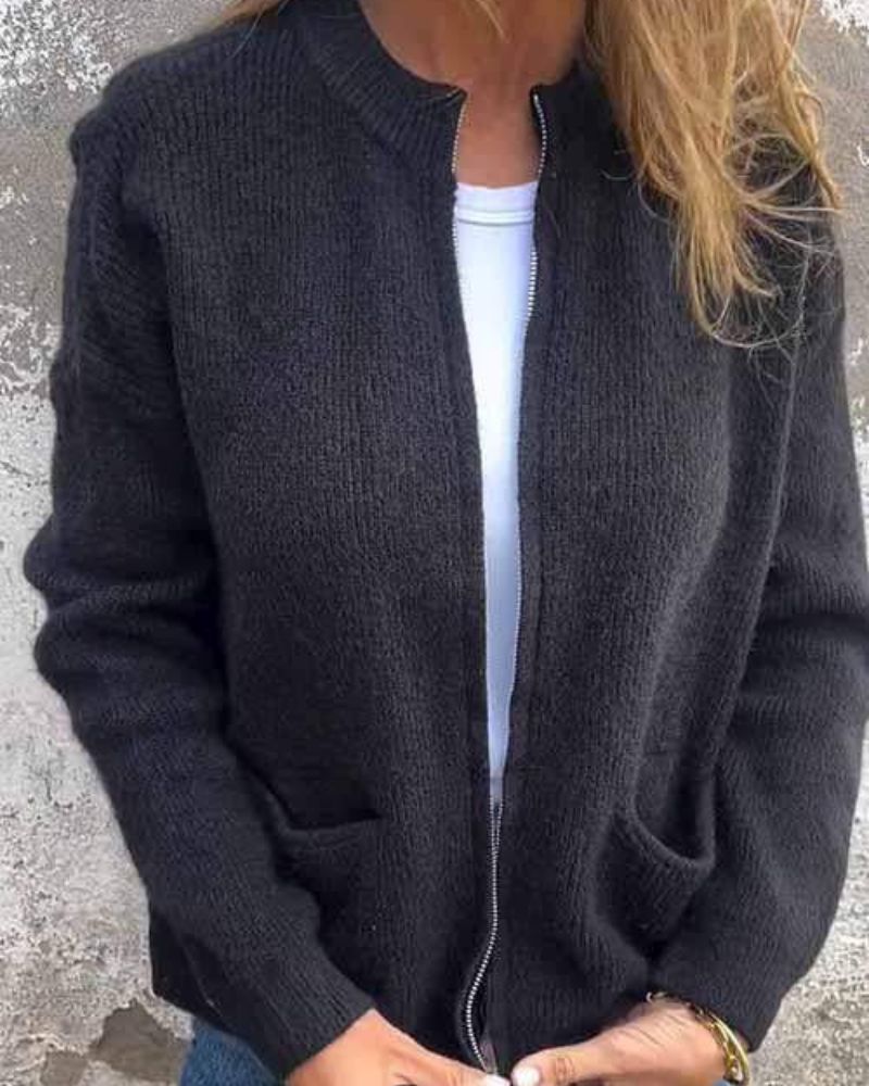 RINA - GEZELLIGE ZIP-UP CARDIGAN