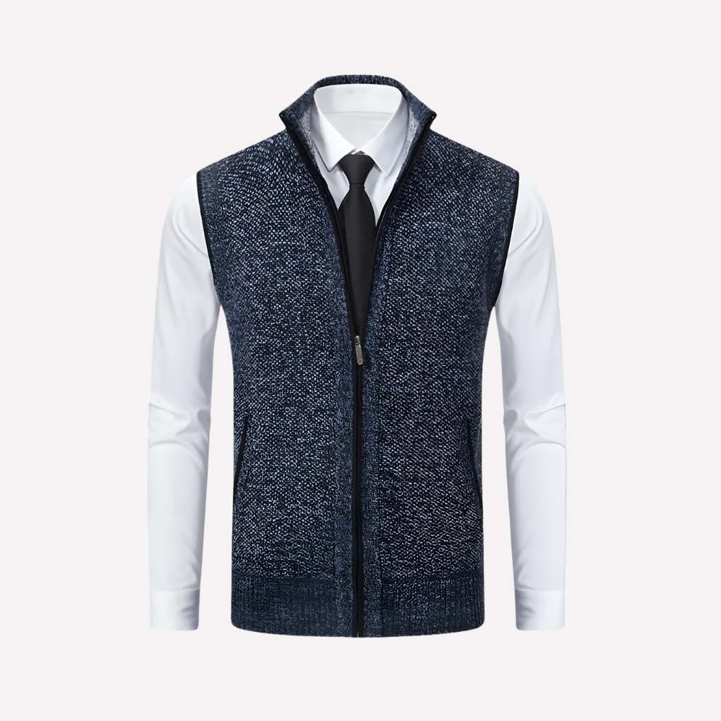 Heren Vest met Rits Voorkant