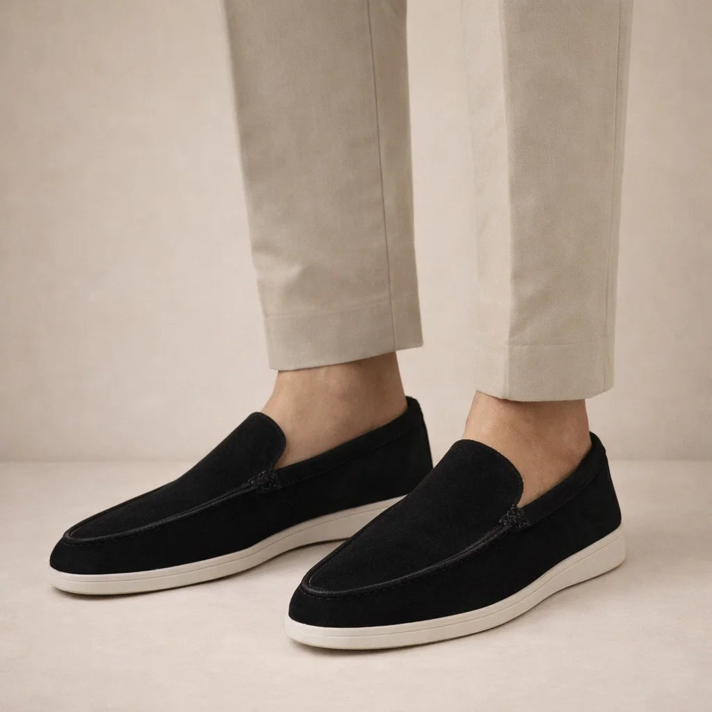 Casual loafers Heren Regular Fit Bovenwerk van leer Instapmodel