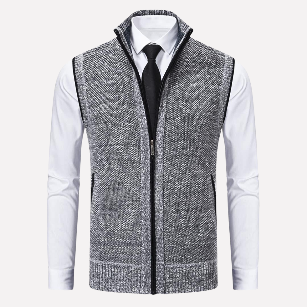 Heren Vest met Rits Voorkant
