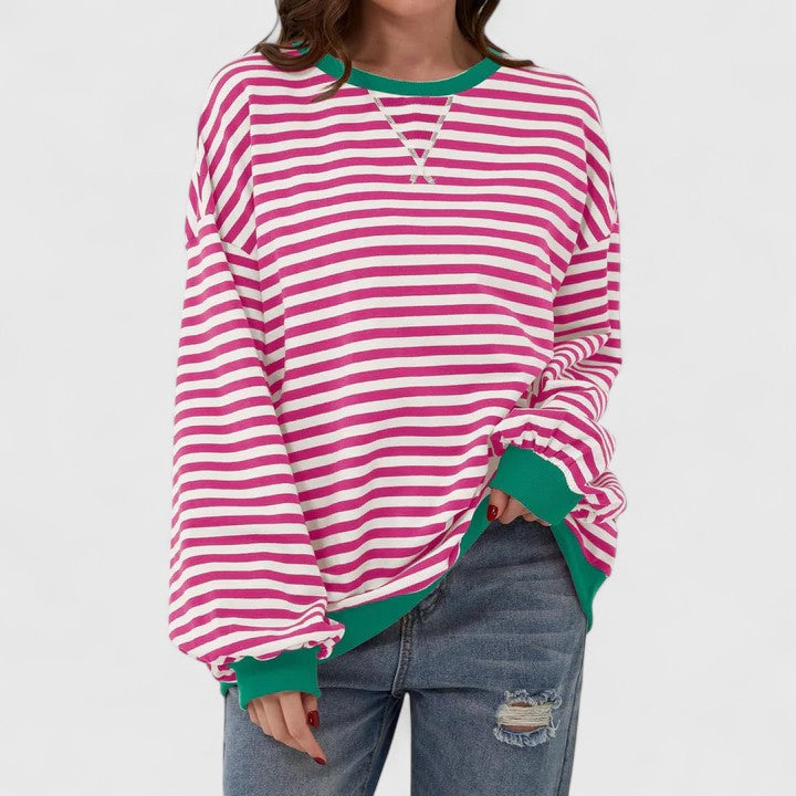 JULIA - RELAXED STRIPES SWEATSHIRT