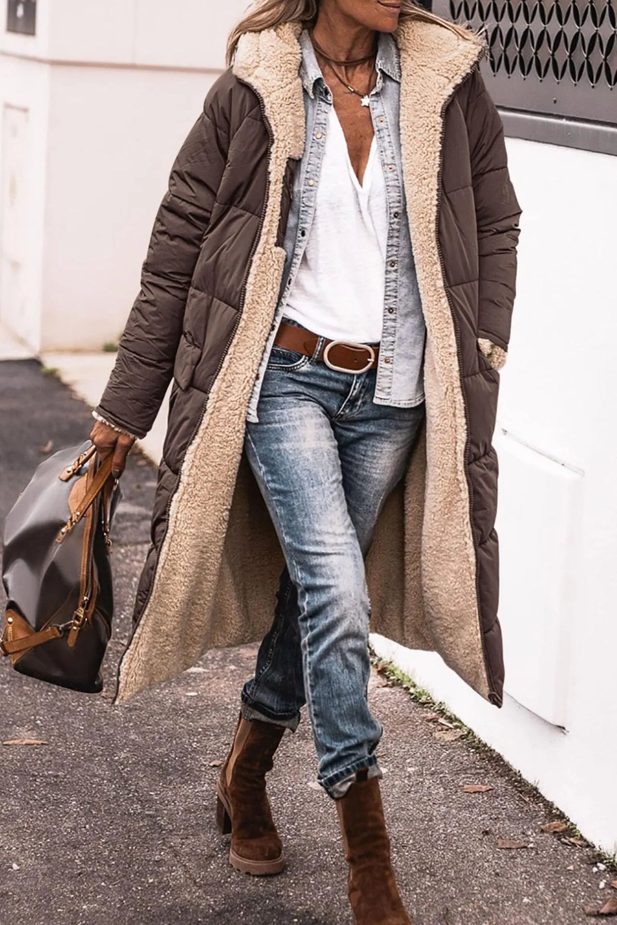 Johna – Luxe Reversible Sherpa Jas