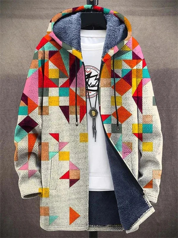 LISA – GEZELLIGE PATCHWORK HOODIE JAS