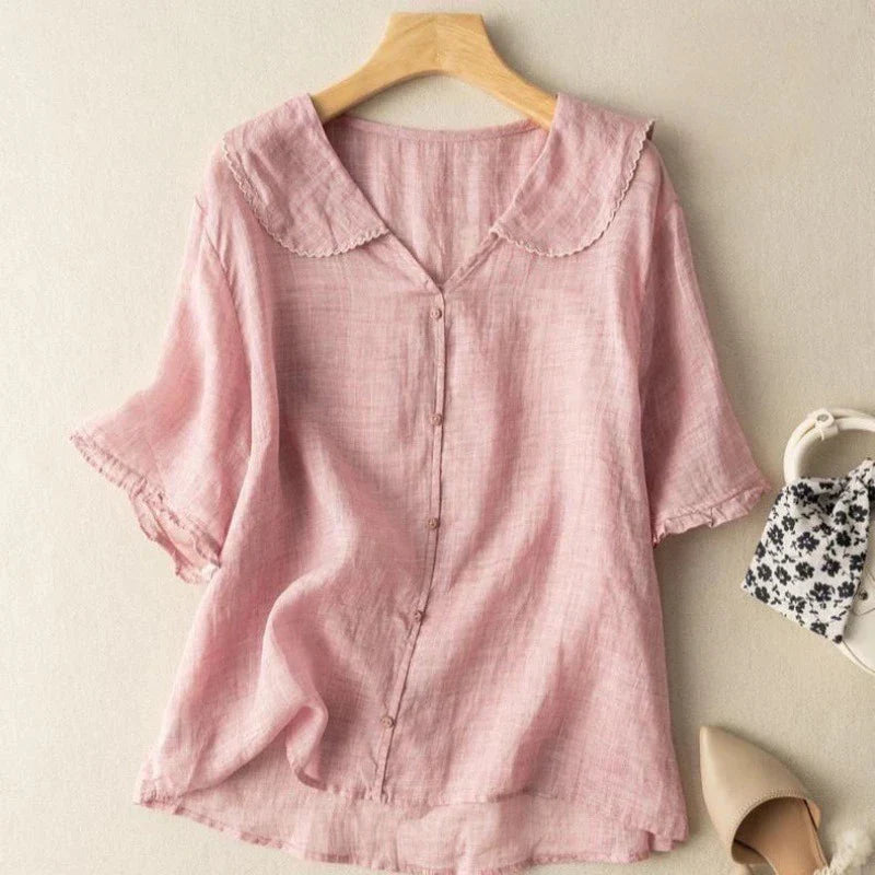 Lena Linnen Blouse