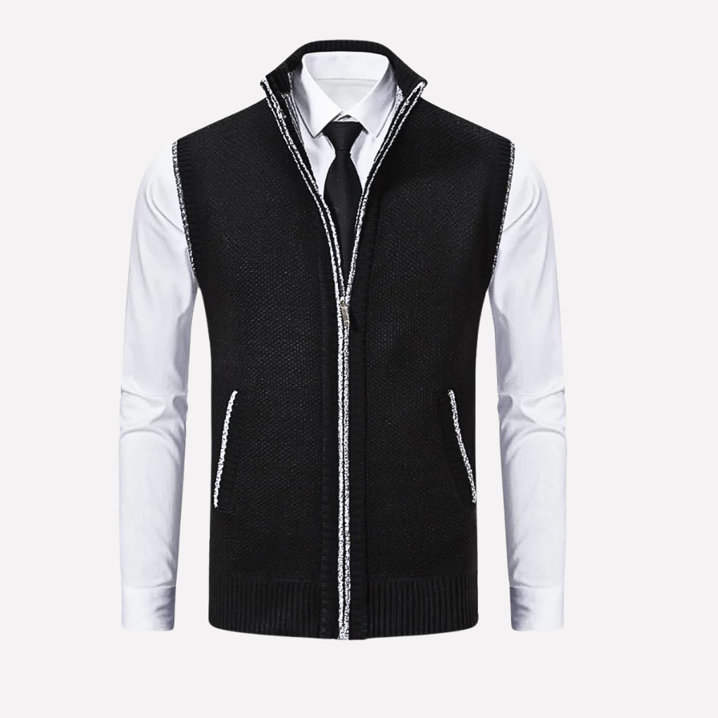 Heren Vest met Rits Voorkant