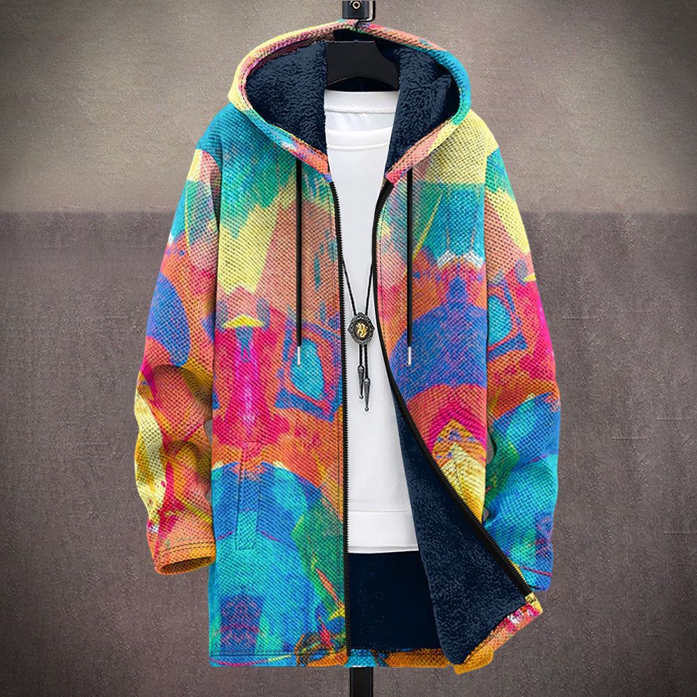 Retro colorblock-vest voor heren