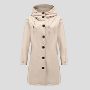 Waterdichte regenjas met capuchon voor dames