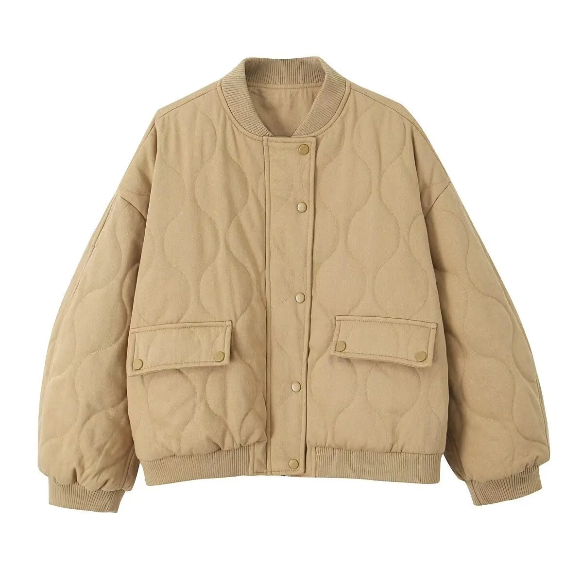 Oversized gewatteerde jas voor dames