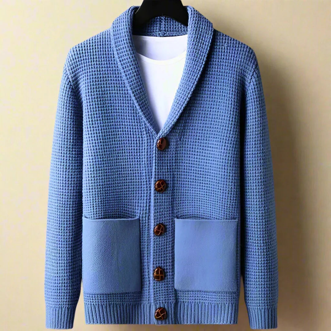 Linden Dikke Gebreide Wol Cardigan