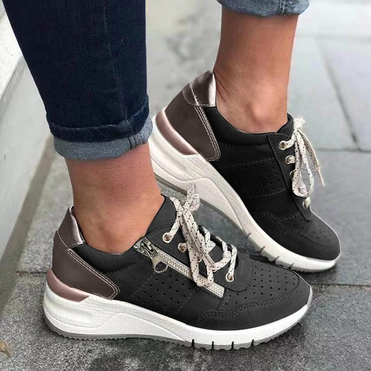 Emersyn – Trendy Dikke Zool Sneakers Dames