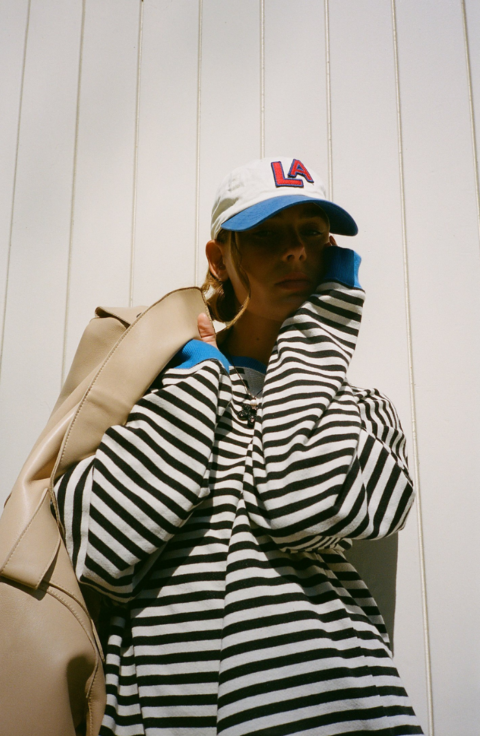 LINDA - OVERSIZED GESTREEPTE TRUI