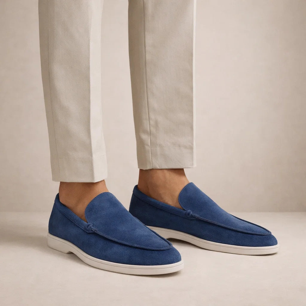Casual loafers Heren Regular Fit Bovenwerk van leer Instapmodel