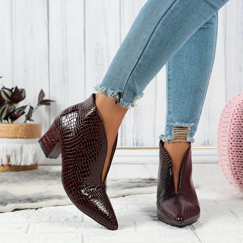 Hadley – Elegante Stiletto Enkellaarzen Dames
