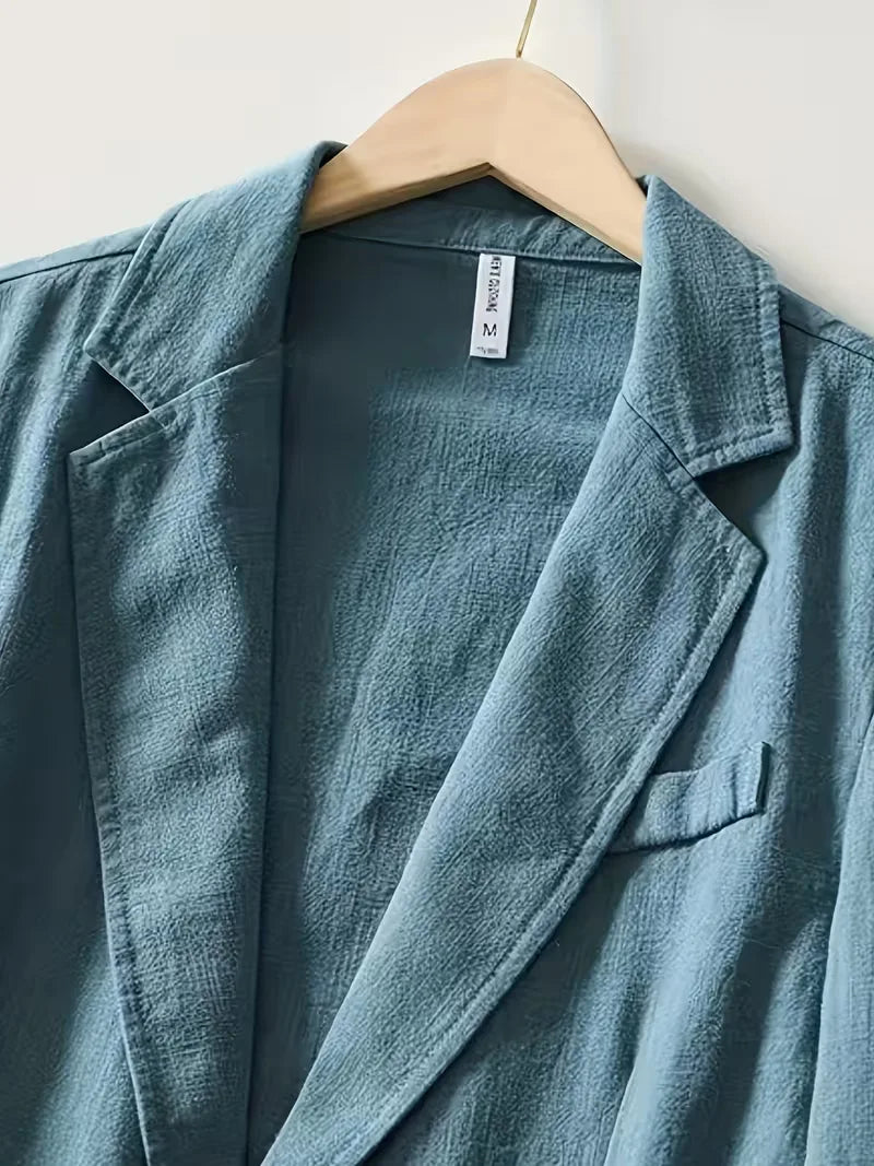 Blazer met notched lapel