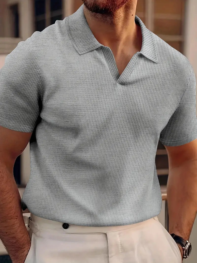 Heren Comfortabel poloshirt met korte mouwen