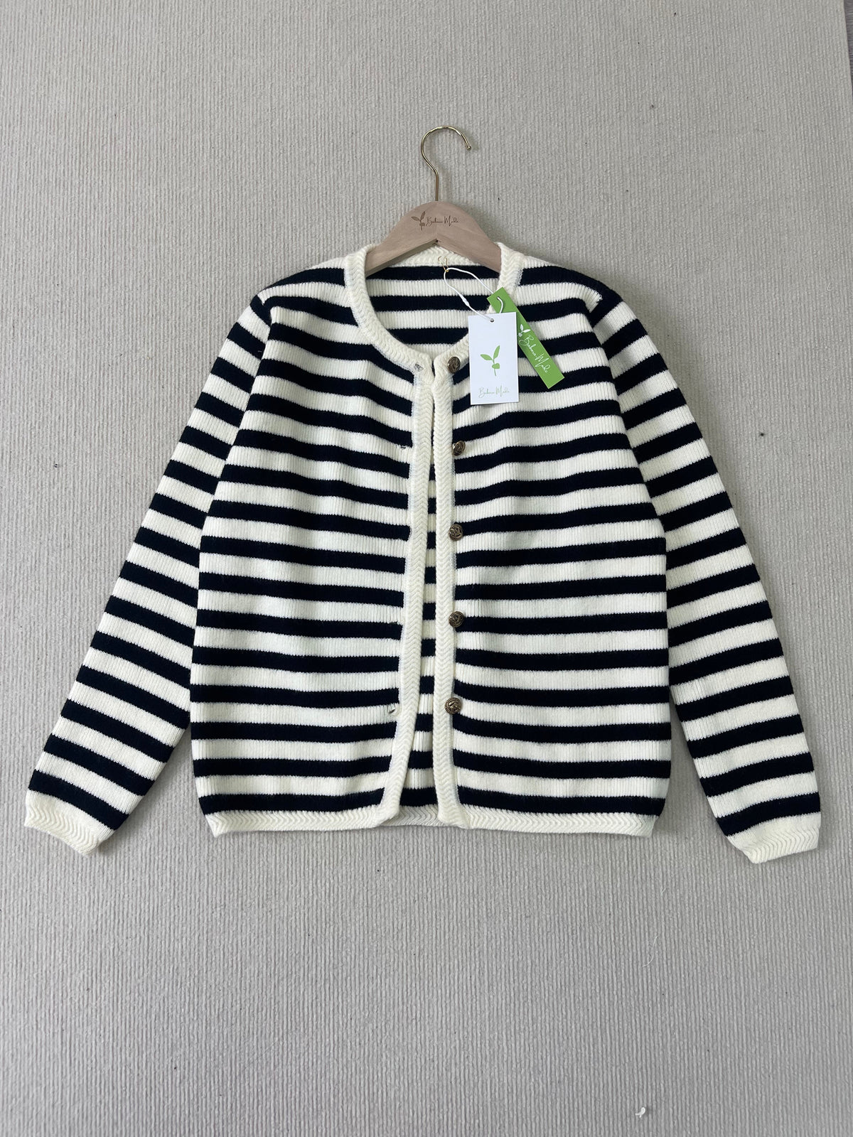 MYLAH | Elegante Gestreepte Cardigan