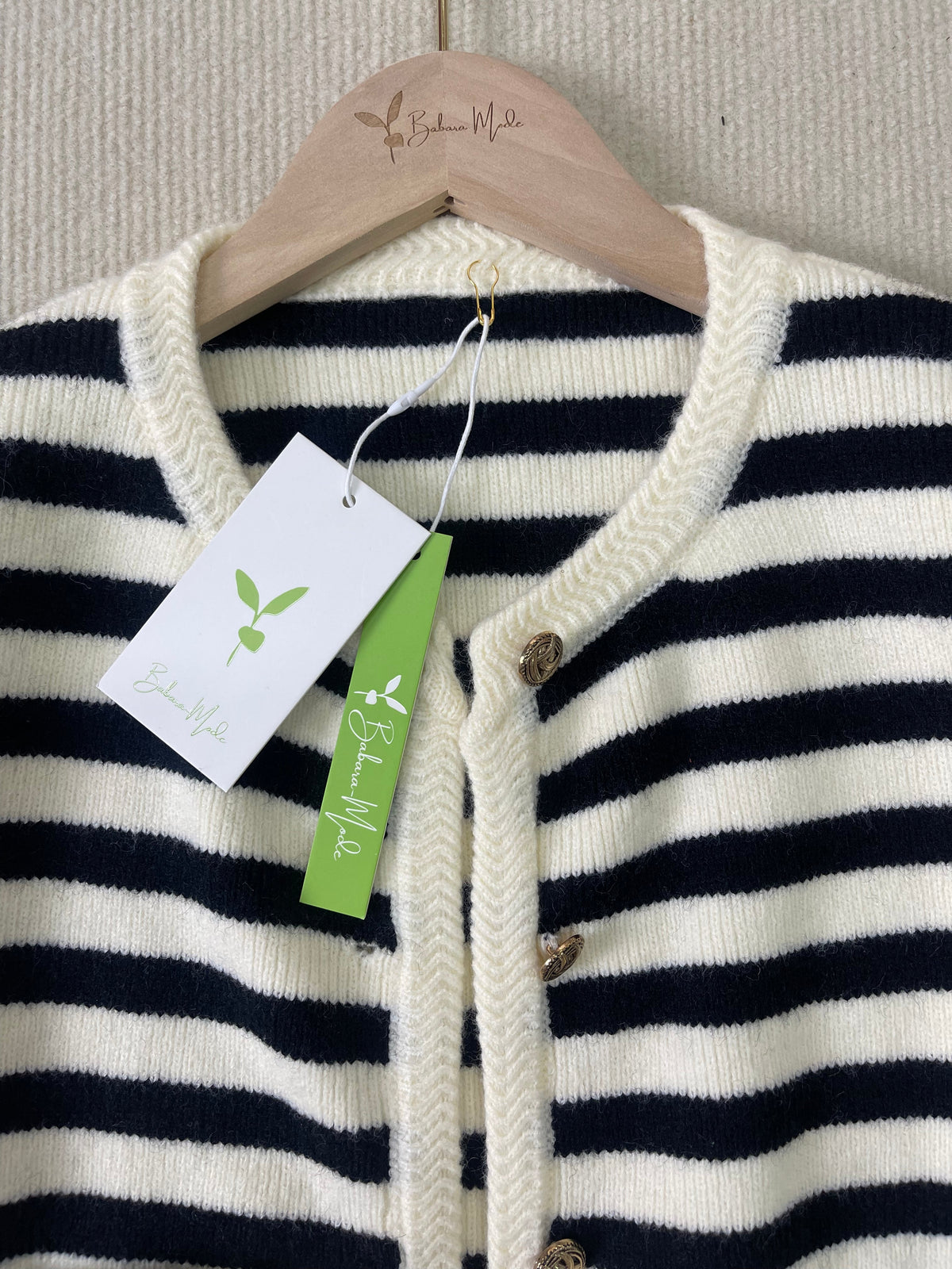 MYLAH | Elegante Gestreepte Cardigan