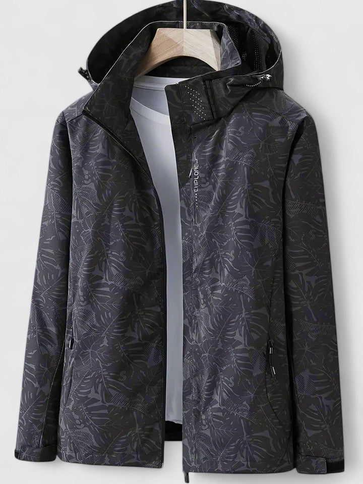 PRIM – MODERNE BLADPRINT HOODED JAS