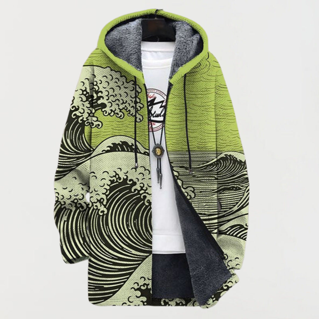 Retro colorblock-vest voor heren