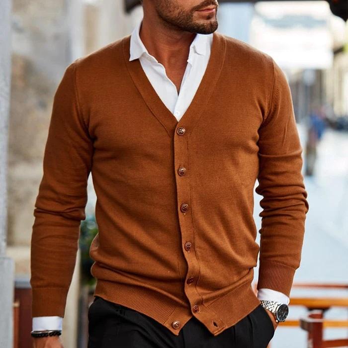 Steve's - Comfortabel Luxe Cardigan Vest Heren