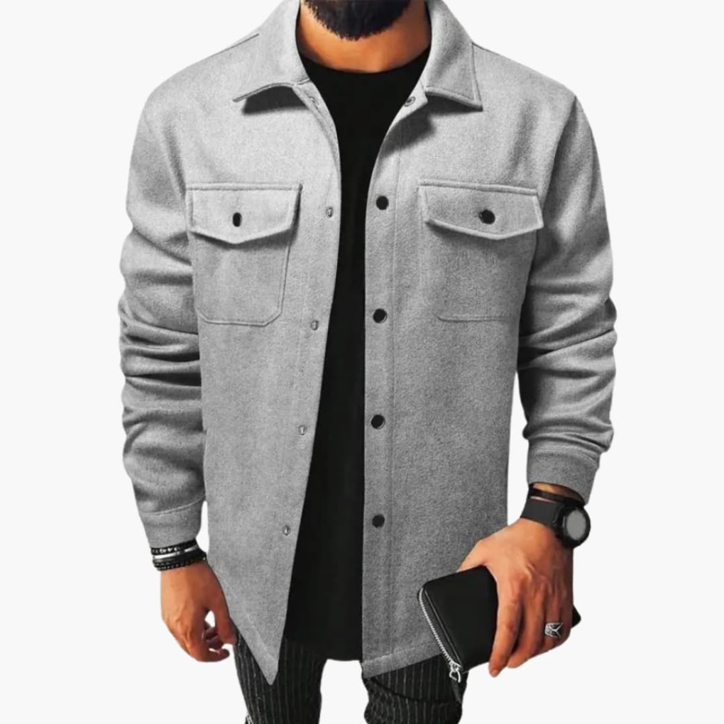 Heren Shirtjack met Knopenlijst