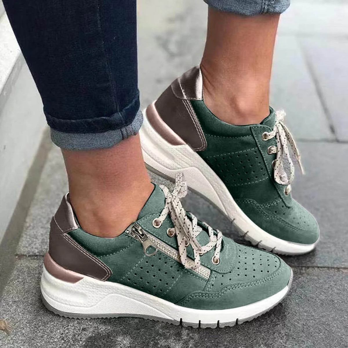 Emersyn – Trendy Dikke Zool Sneakers Dames