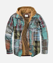 GINA – COZY HOODED PLAID JACKET