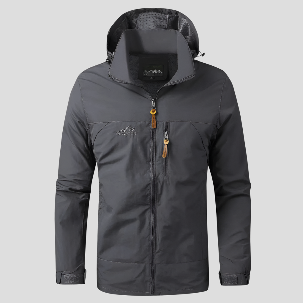 Waterdichte en winddichte outdoorjas voor heren