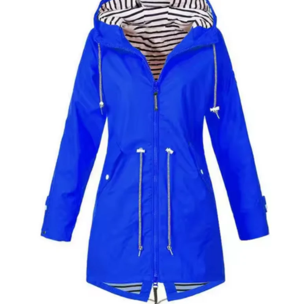 Waterdichte jas met capuchon voor dames