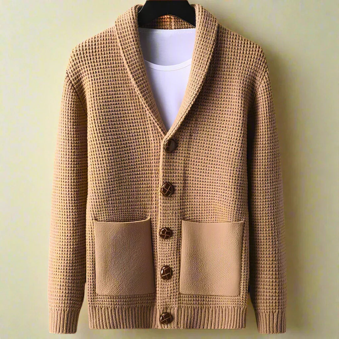 Linden Dikke Gebreide Wol Cardigan