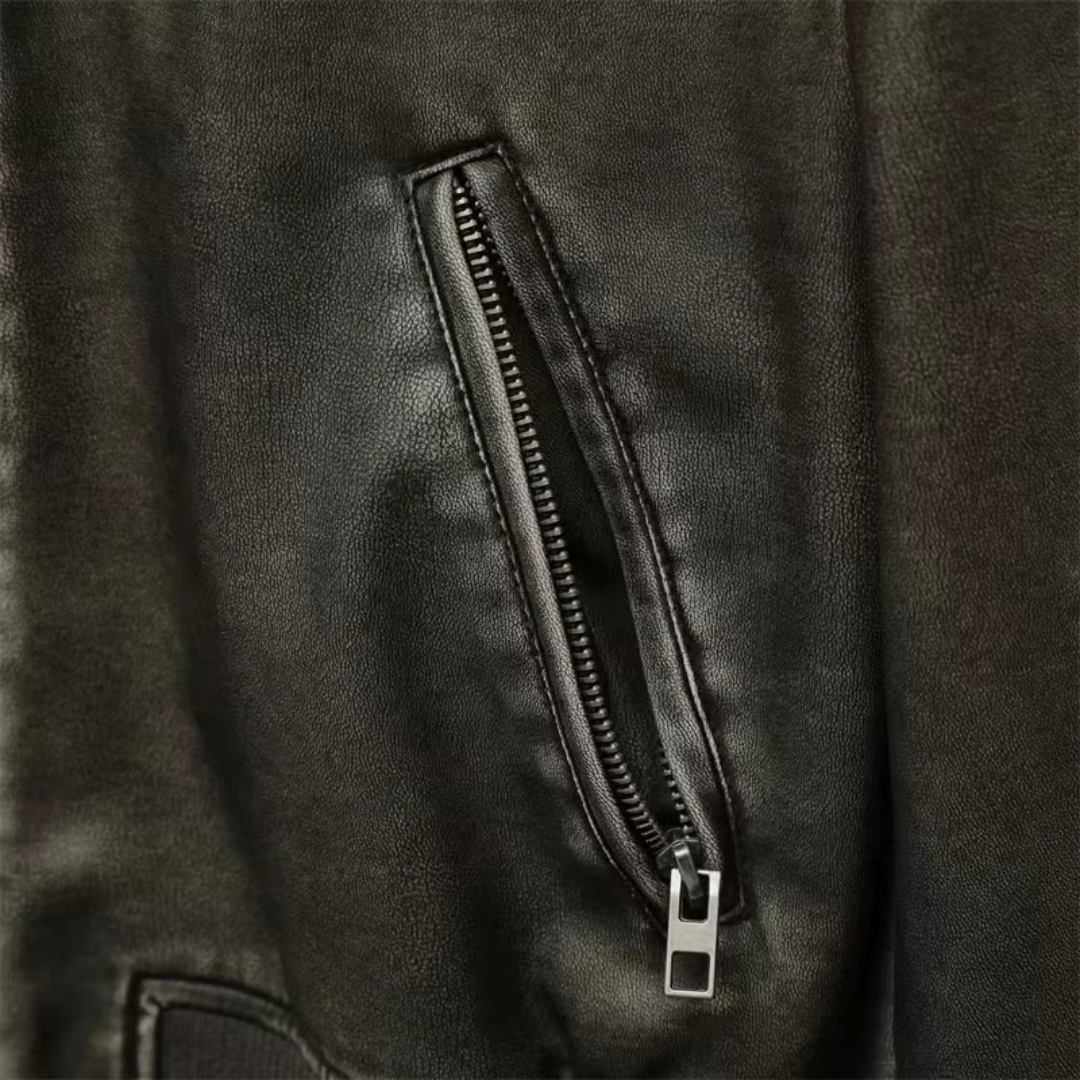 Nova – Faux Leren Bomberjack