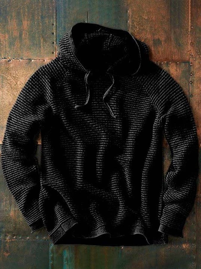 PETER – TEXTUUR GEHAKTE HOODIE