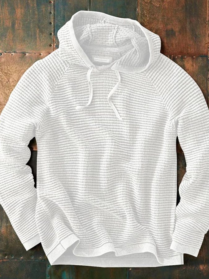 PETER – TEXTUUR GEHAKTE HOODIE