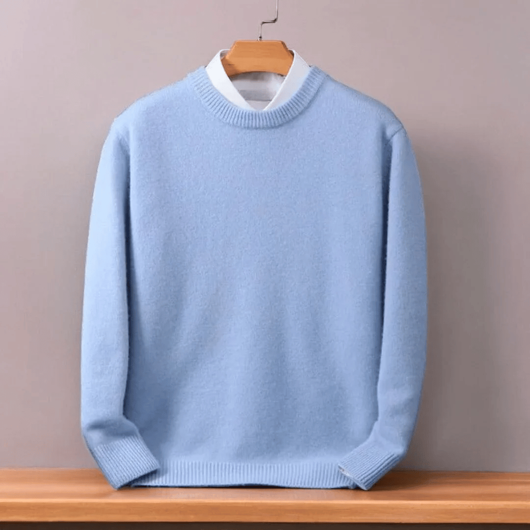 Oversized kasjmiertrui voor heren