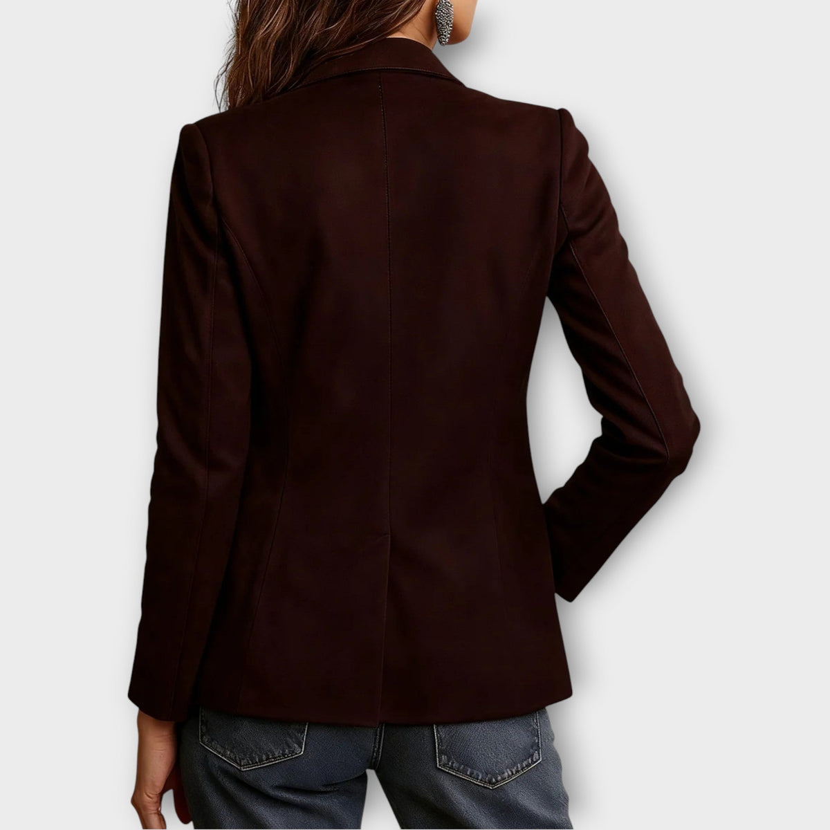 Bruine Vintage Suede Blazer