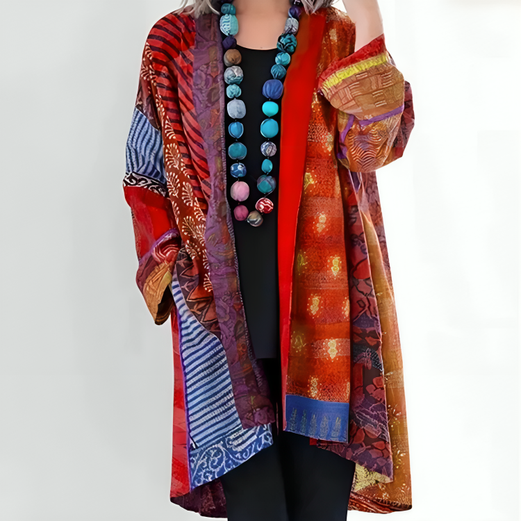 EUNICE – BOHEMIAANS PATCHWORK KIMONO
