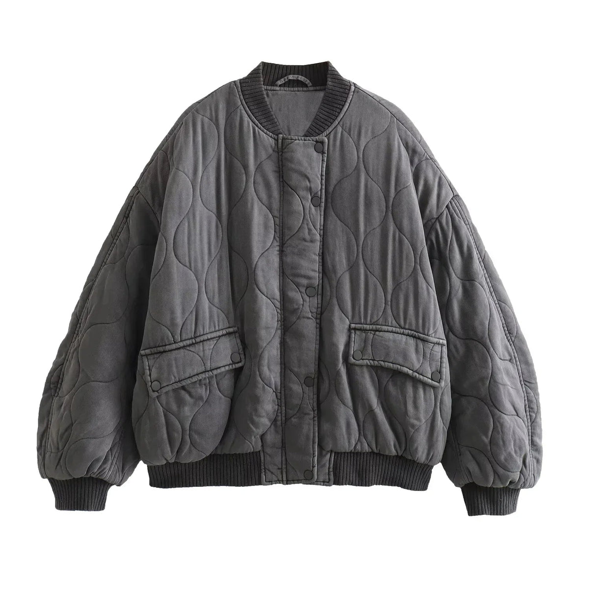 Oversized gewatteerde jas voor dames