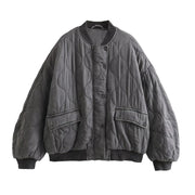 Oversized gewatteerde jas voor dames