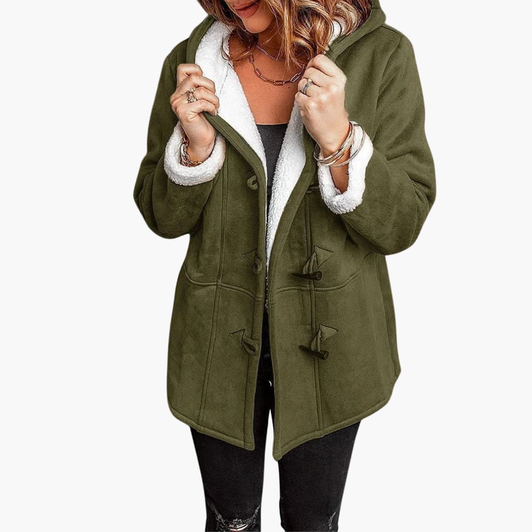 Dames Gewatteerde Jas  Toggle Frontstijl
